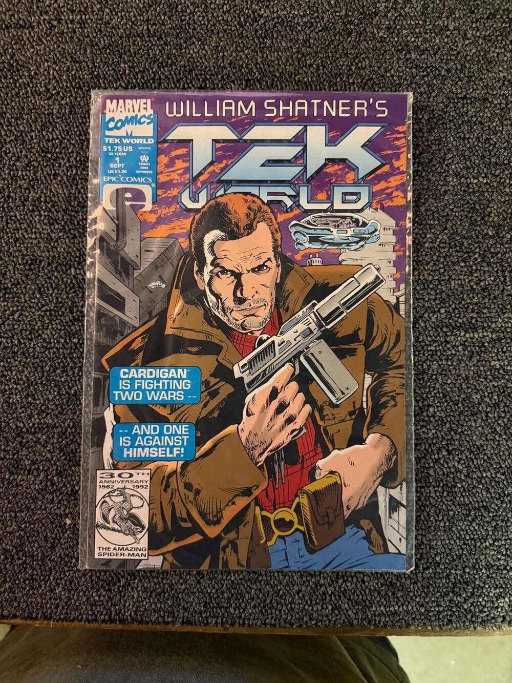 William Shatner's Tek World Marvel Comic Books Lot of 5